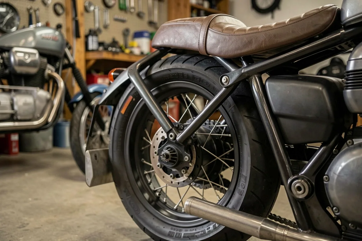 Bobber customisé lignes épurées et selle solo